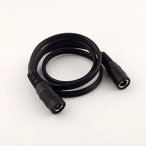 1x DC Power CCTV 5.5x 2.1mm Female to Female Jack Extened Cable Cord 18AWG 60cm - Picture 1 of 5