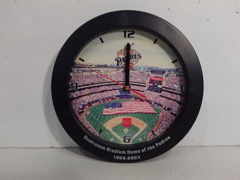2003 SAN DIEGO PADRES -Wall Clock- 35th Anniversary Qualcomm Stadium Cover
