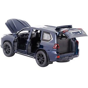 Blue Diecast Alloy Pull Back Model Toy Car Kids Gift Display w/ Sound&Light F