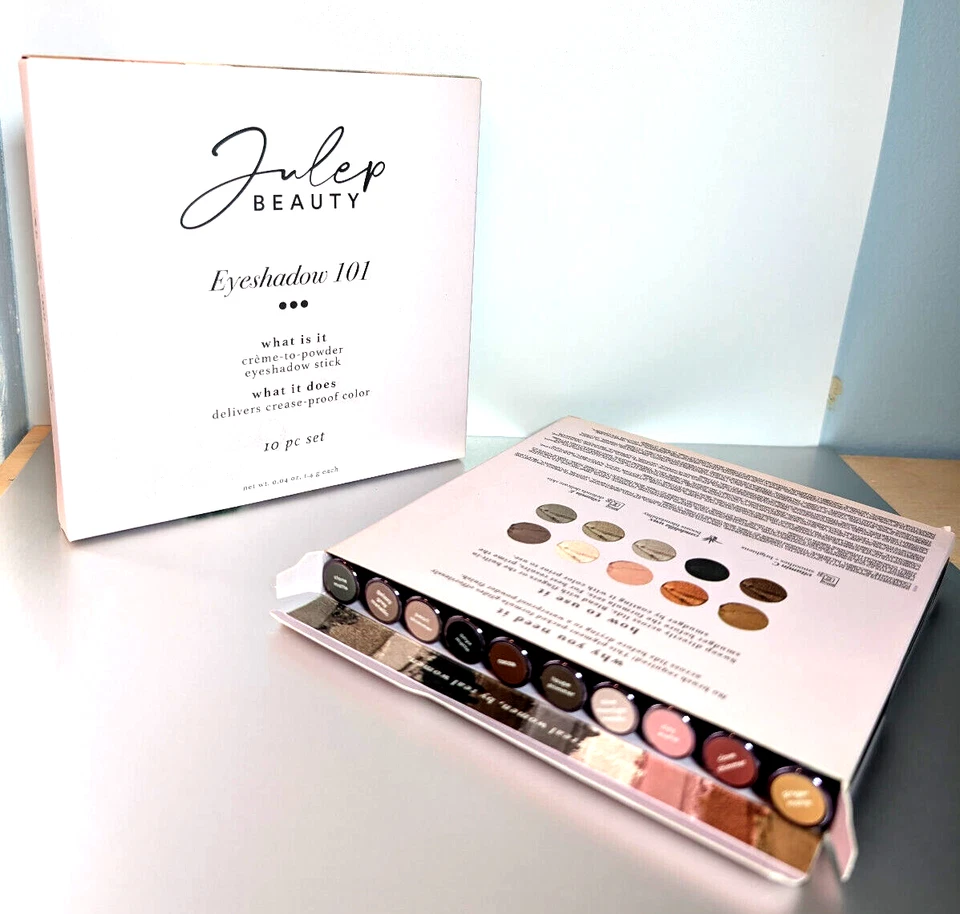 JULEP 101 Duo, Creme-to-Powder Eyeshadow Stick 10 pcs Set - NEW - Image 1 of 4