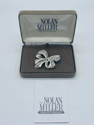 Broche prendedor Nolan Miller Shining Spirit estrás lazo colección QVC glamour  Foto 1 de 4
