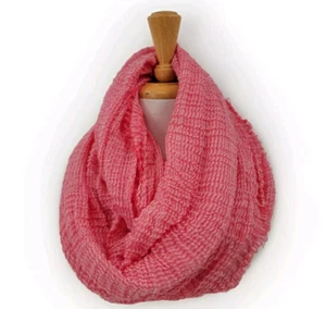 Bufanda Maurice's Infinity Talla Única Arrugada Suave 34" Ligera Roja/Blanca - Imagen 1 de 7