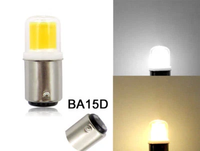BA15D 1142 LED Car bulb Boat light COB 1511 DC12V 3W Ceramics Lamp Warm/White - Image 1 of 4