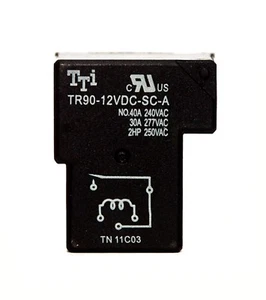 2pc TTi Power Relay TR90-12VDC-SC-A SPST 1A N.O.= 40A @240VAC Coil=DC 12V RoHS - Picture 1 of 7