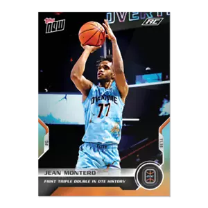 2021 TOPPS NOW OVERTIME ELITE #15 JEAN MONTERO (RC) - 1° TRIPLA DOPPIA IN OTE - Foto 1 di 2