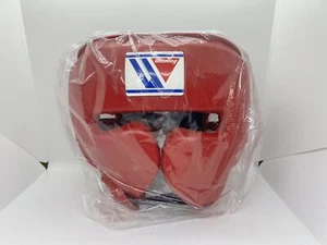 Winning Boxing Head gear Face Guard Red FG-2900 size L String-type - Picture 1 of 8