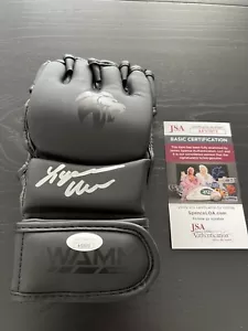 MMA Rising Star Lydia Warren signierter Handschuh signiert UFC Bellator silber JSA - Bild 1 von 1