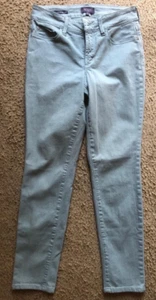 NYDJ Women Jeans Mid Rise Alina Convertible Ankle Denim Light green size 0 - Picture 1 of 6