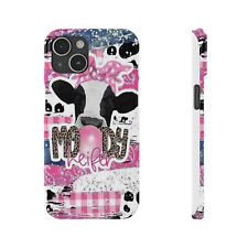 Moody Heifer Cow Denim Cowboy Boots Rodeo Western Country iPhone Phone Case