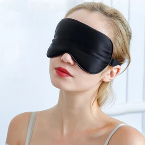 Alaska Bär Naturseide Schlafmaske, Augenbinde, super glatte Augenmaske ein Riemen - Bild 1 von 11