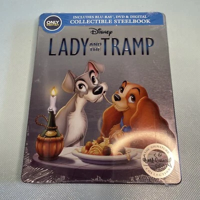 Lady and the Tramp Disney Blu-ray DVD Steelbook Best Buy Exclusive - NEW SEALED - Image 1 of 3