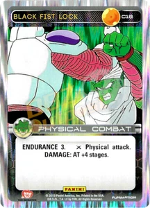 DBZ Dragon Ball Z TCG Panini Heroes & Villains C18 Black Fist Lock Foil - Picture 1 of 1