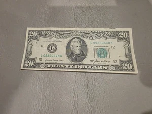 1985 $20 Dollar Federal Reserve Note San Fransico Vintage Note! - Picture 1 of 3