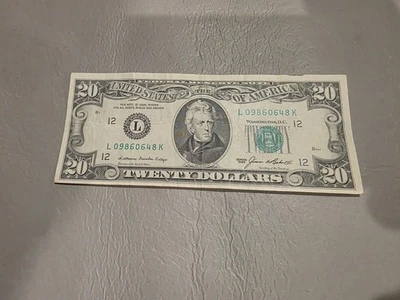 1985 $20 Dollar Federal Reserve Note San Fransico Vintage Note! - Image 1 of 3