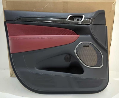 Новый OEM Jeep Grand Cherokee SRT Trackhawk двери отделки панели 2014-2021 красный черный LH - Изображение 1 из 4