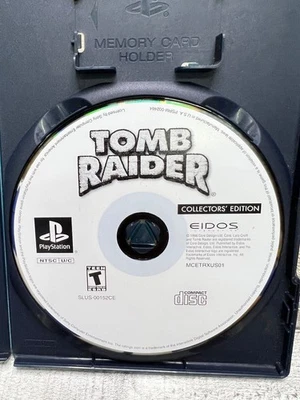 Tomb Raider (Sony PlayStation 1, 1996) коллекционное издание PS1 восстановленный диск - Изображение 1 из 4