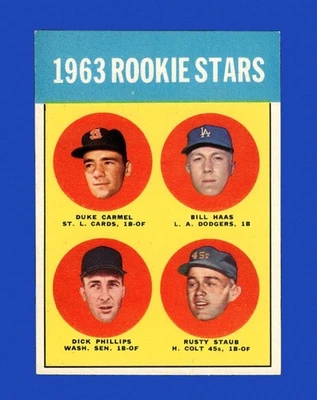 1963 Topps Set-Break #544 Rusty Staub como nuevo *GMCARDS* Foto 1 de 2