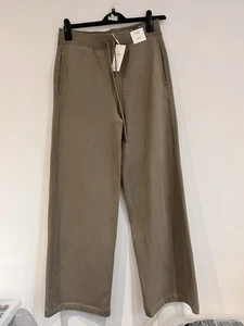 Womans New M&S Wide Leg Sable Coloured Joggers Size 12 Long - Picture 1 of 5