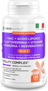 Vibor Vitality Complex 120 Cps Integratore 3 in 1 Con NAC N-Acetil-Cisteina, 16 - Foto 1 di 12