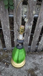 Vintage Gilbert Softlite Lucite Table Lamp MCM Green RARE - Picture 1 of 8