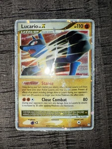 Lucario Lv.X 122/123 D&P Mysterious Treasures Holo Ultra Rare Pokemon TCG - Picture 1 of 10