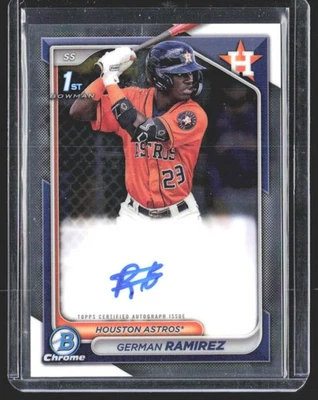 German Ramirez 2024 Bowman Chrome Prospects Autographs AU - Image 1 of 2