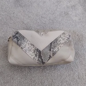 PS Cream Snake Skin Make Up Bag - Picture 1 of 5