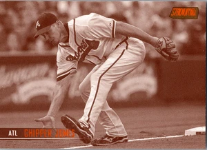 2021 Topps Stadium Club Sepia Orange 268 Chipper Jones Atlanta Braves MLB - Picture 1 of 2