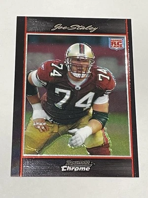 2007 Bowman Chrome Football #BC42 - Joe Staley RC - San Francisco 49ers - Image 1 of 2