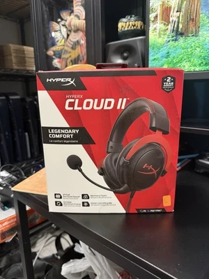 Nuove cuffie da gioco over-ear cablate HyperX Cloud II - rosse - PS4 PS5 PC - Immagine 1 di 4