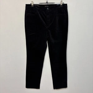 NWT Talbots Velveteen Straight Leg Pants Size 12P 12 Petite Black Velvet C017 -5 - Picture 1 of 23