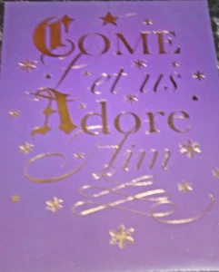 Venid, adorémoslo. Tarjeta de Navidad. Tema religioso (HM11) - Imagen 1 de 3