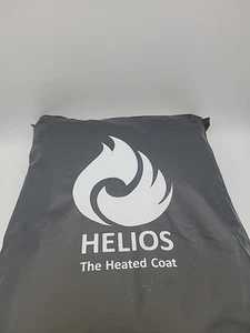 HELIOS – THE HEATED COAT – PAFFUTO STYLE FOR MEN - SIZE: MEN Large L- BLACK - Picture 1 of 4