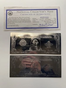 National Collectors Mint Authentic $1.00 SILVER CERTIFICATE X2 Consecutive #1 - Picture 1 of 3