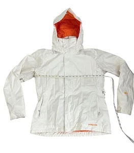 Patagonia WMNS isolierte weiß und orange Ski Winter Snowboard Jacke Größe Large - Bild 1 von 4