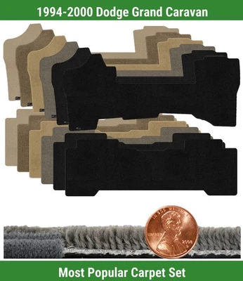 Juego de alfombrillas Ultimat personalizadas para Dodge Grand Caravan 1994-2000 (2 piezas) #K33 Foto 1 de 4