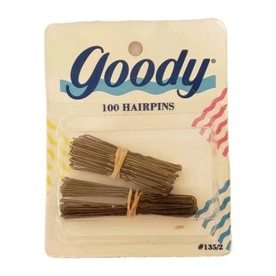 Vintage Goody Hair Pins 100 PCS #135 1989 Sealed New Bobby Pins 2 Sizes - Image 1 of 4