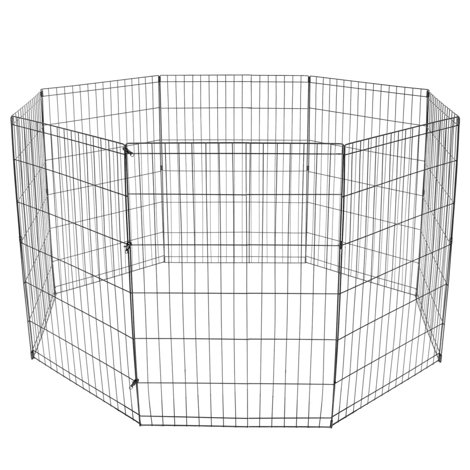 Segawe P01-2478-G3 Pet Playpen Large Crate Fence Exercise Cage 8 Panels 36 Inch