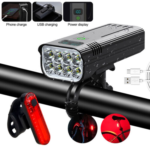 Superhell 80000 Lumen LED Taschenlampe Scheinwerfer Scheinwerfer Fahrrad Fahrrad Head Light