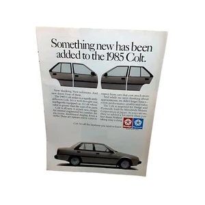 1985 Dodge Plymouth Colt Print Ad vintage 80s car - Picture 1 of 1