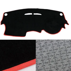 Negro antideslizante con cubierta de tapete de tablero con borde rojo para Renault Clio 2014 ~ 2020 - Imagen 1 de 6