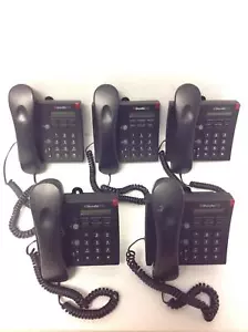 Lot Of 5 SHORETEL IP115 10 VOIP Business Telephones Black w/ Handset & Base - Picture 1 of 10