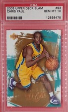 CHRIS PAUL RC 2005 Upper Deck Slam #93 PSA 10 GEM MINT Hornets Rookie SUNS HOF? 