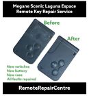Reparaturservice für Renault Laguna Megane Scenic Clio Smart Key Card Anhänger Neu Etui