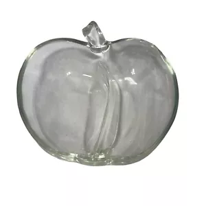 Piatto caramelle vintage a forma di mela vetro noci insegnante trasparente diviso 5,5 pollici rotondo 1980 - Foto 1 di 9