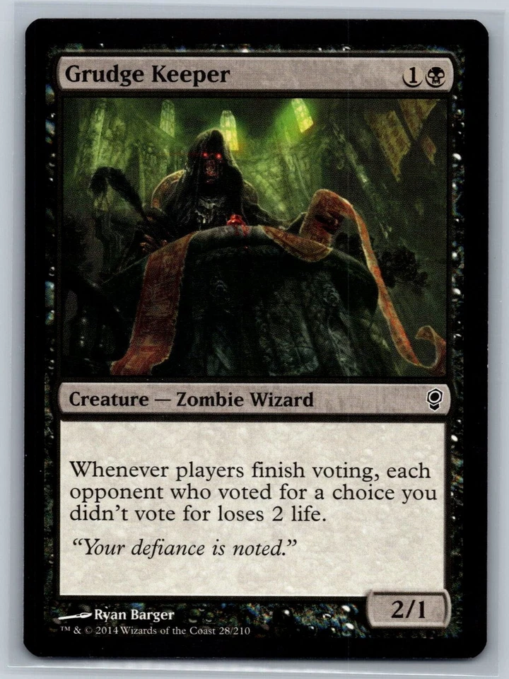 MTG Magic the Gathering Grudge Keeper (28/219) Conspiracy LP - Image 1 of 1