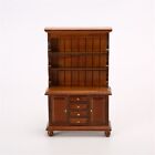 Dollhouse Accessories Bookcase Miniature Furniture Wood Cabinet Multifunction