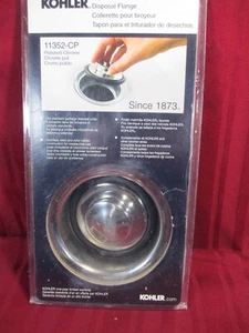 Kohler GARBAGE DISPOSAL FLANGE KIT STAINLESS STEEL 11352 CP KITCHEN SINK DEMO - Picture 1 of 2