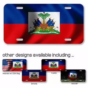 Placa de aluminio de alta calidad - bandera de Haití (haitiano) - muchas opciones - Imagen 1 de 10