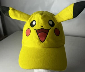 POKEMON Pikachu Hat Cap Youth Strech Fit Motif Sewn - Picture 1 of 3